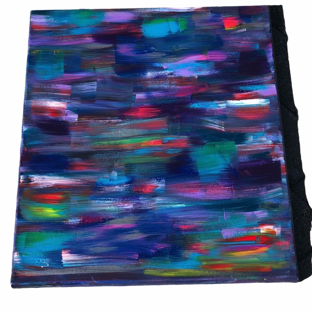 HANDCRAFTED VIBRANT MULTICOLOR ABSTRACT ART